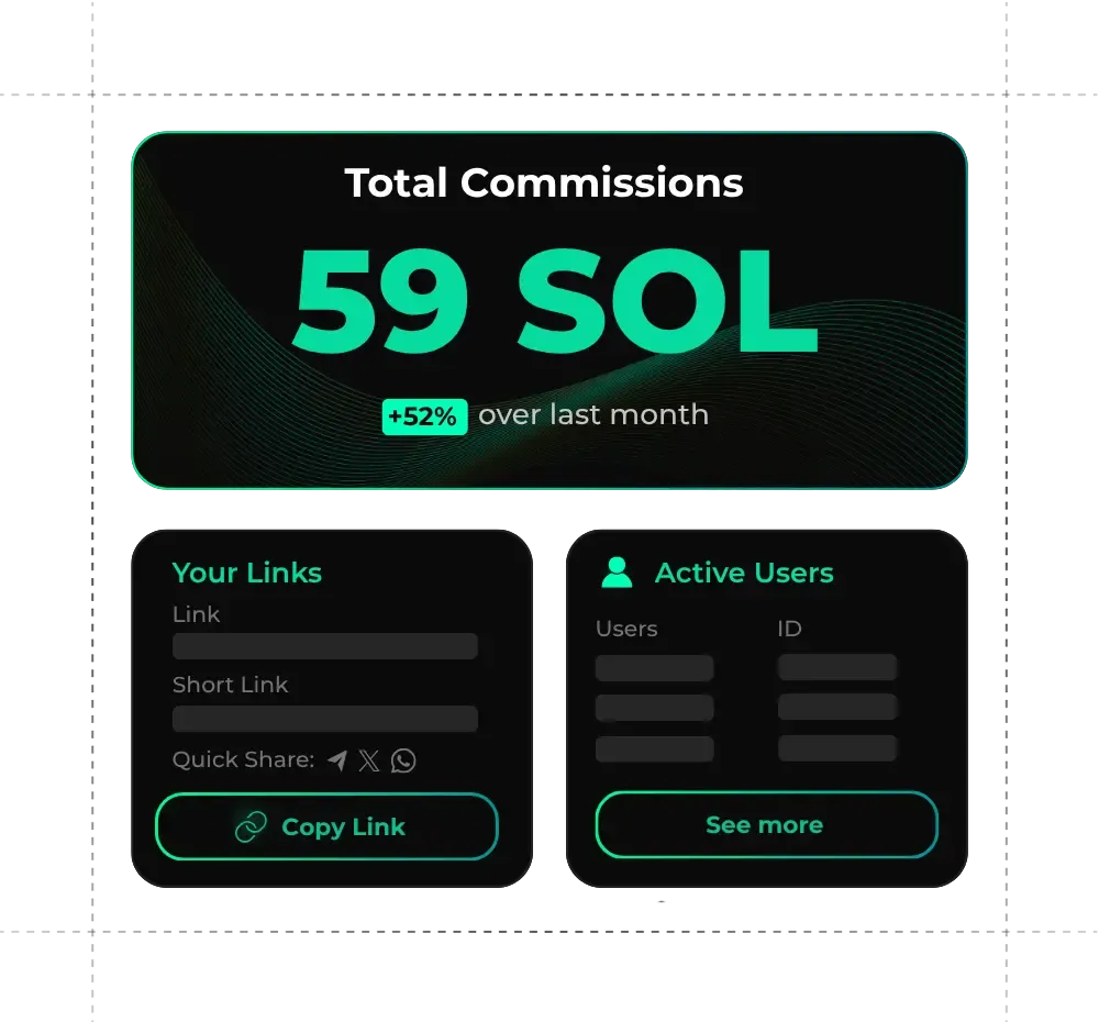 Smart contract interface showing publishers and templates